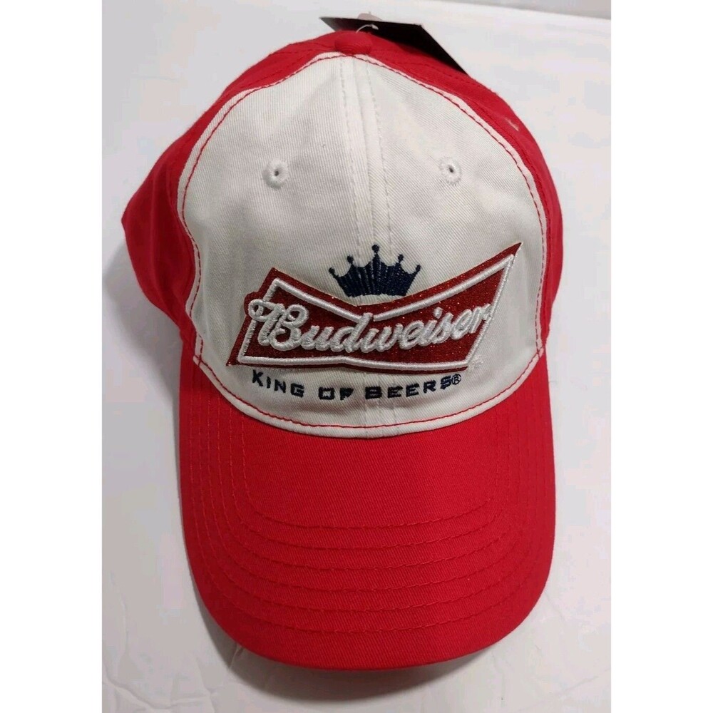 NWT Budweiser Adjustable Cap Hat Women OSFM